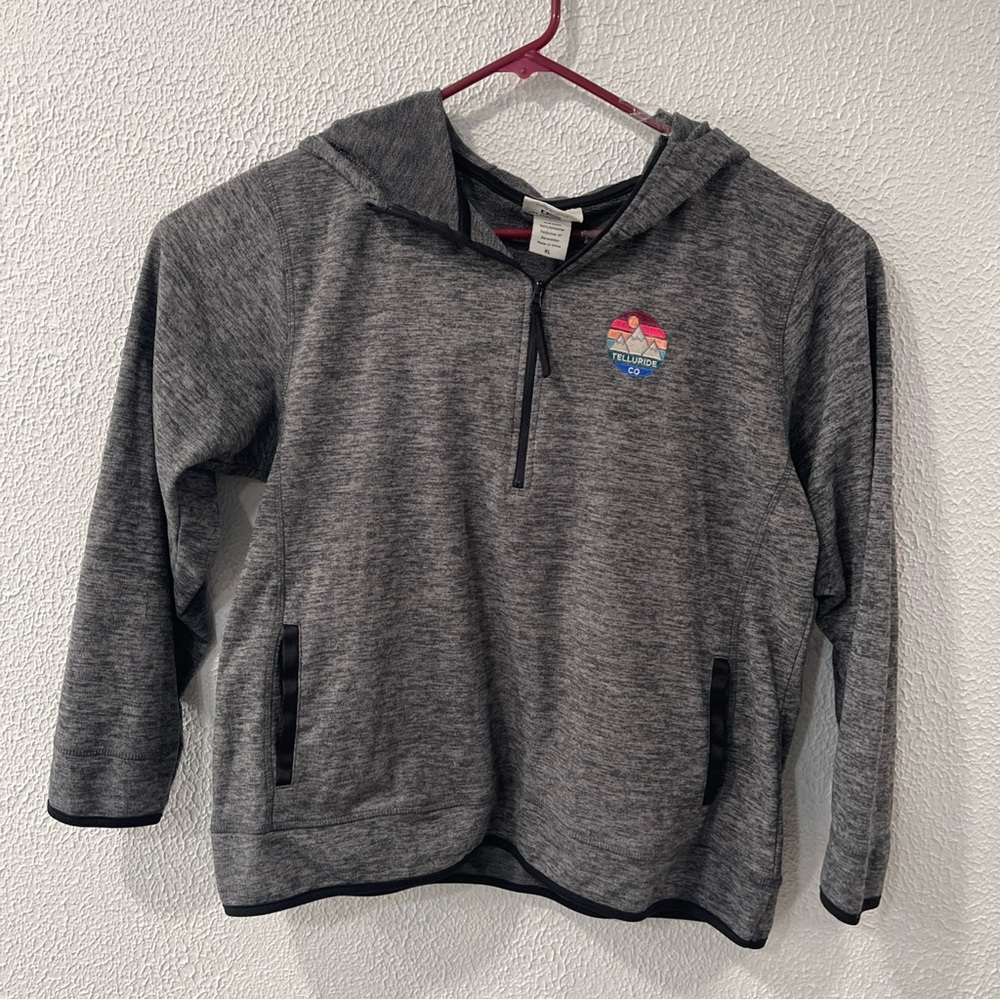 Artisans Gray Telluride 1/4 Zip Pullover Pocket Men’s Size XL. Unisex Pullover